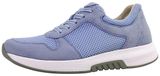 Gabor Comfort : Chaussures de confort pour femmes, modèles à semelles amovibles, lacets, couleur bleue, style décontracté