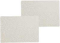 Wicotex Luxe Tafel Placemats Stones - 4 Stuks - Wit - 30 x 43 cm