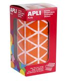 APLI Kids 11493 - driehoekige elastiekjes, 20 mm, oranje
