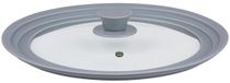 alpina Universeel Glazen Deksel - Pannendeksel met Siliconen Rand - Anti Spatdeksel voor Pannen - Vaatwasserbestendig - Glazen Deksel 24cm/26cm/28cm