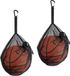 Orderio Sac de basket-ball avec fermeture éclair et poche en mesh, idéal pour les ballons de sport - sacs en filet pour football, volley-ball, rugby - 2 pièces
