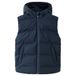 Mango Kids bodywarmer - marineblauw Jongens Polyester Capuchon Effen - maat 140