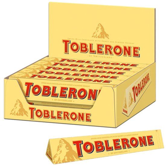 Toblerone Original - 20 x 100g - Melkchocolade met honing en amandelen