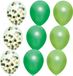 Haza Verjaardag ballonnen - 12x - groen-kleuren-mix - 30 cm - feestversiering