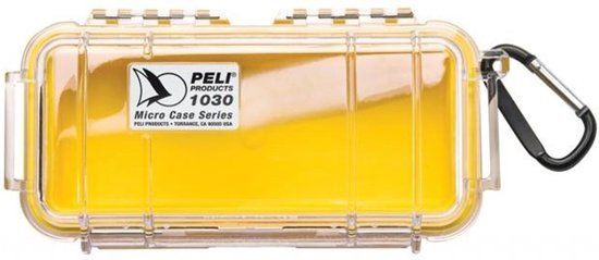 Peli Case 1030 Micro - Geel / Transparant