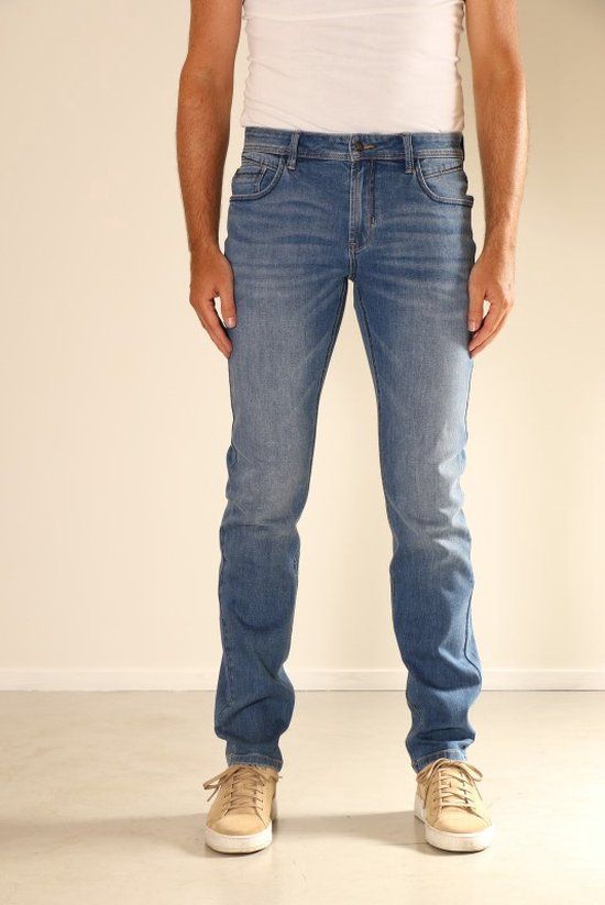 New Star Men's Jeans Toronto - Light Stone - W34/L34 - Regular Fit - Cotton Blend - Stone Wash
