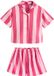 Next - Meisjes - Korte pyjama van satijn met strepen - Roze