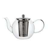 Théière ronde avec filtre à thé, verre, 1,2 l