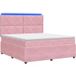Maison Exclusive - Lit boxspring LED avec matelas Rosa 180 x 200 cm, velours