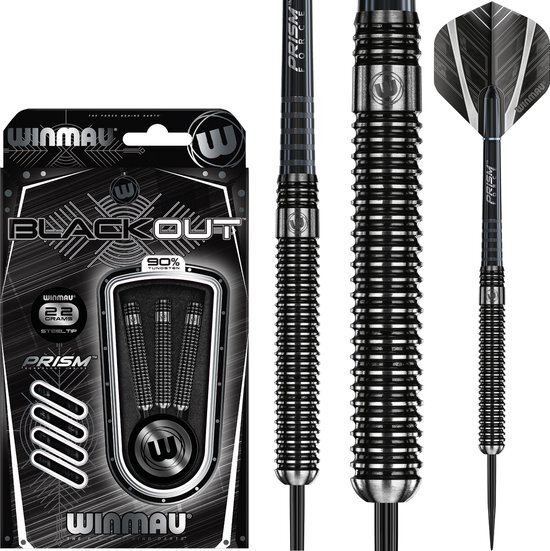 WINMAU Blackout steeltip dartpijlen 22 gr