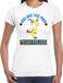 Bellatio Decorations Tropical party shirt dames - pina colada - wit - carnaval - tropisch themafeest M
