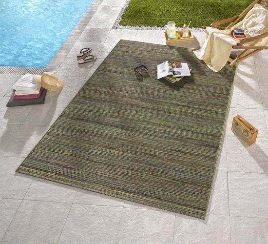 Bougari Vloerkleed - In&outdoor - Lotus - Groen - 160x230cm geweven