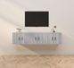 Prolenta Maison Exclusive - Wandmeubels voor TV's, 3 stuks, grijs sonoma, 57 x 34,5 x 40 cm