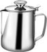 Pichet à lait 350 ml - Acier inoxydable - Mousseur à lait - Pichet universel - Parfait pour cappuccino/latte - Argent