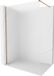 Mexen Kioto-X paroi de douche Walk-in 130 x 200 cm, verre dépoli 10 mm, or rose