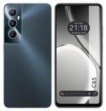 Tumundosmartphone Siliconen hoes, TPU-gel, transparant, voor Realme C65 4G