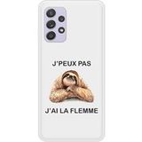 Samsung Bedrukt siliconen hoesje compatibel met Galaxy A72 4G J'peux pas j'ai la flemme