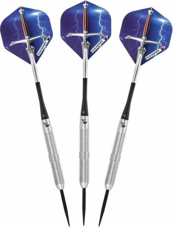 ABC Darts Elkadart Excalibur Dartpijlen - 20 gram - Steeltip - Zilver