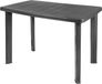 Spetebo Table de jardin en plastique 100 x 72 cm - anthracite