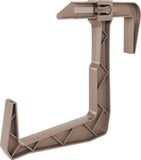 Form Plastic Balkon plantenbak ophang beugels - 1x - voor aan een railing - kunststof - beige - balustradehook