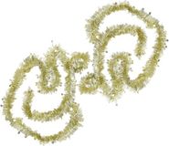 Bellatio Decorations Edco Eindhoven Bv 2x Folieslinger kerstboom decoratie kerstslinger goud 8 cm x 2 m