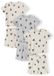 Minoti Pyjama Meisjes 3-Pack - Hartjesprint - Ecru/Grijs - Maat 122
