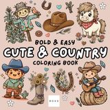 Cute & Country Coloring Book