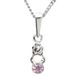 InCollections Dameshanger 925/000 sterling zilver met zirkonia wit inclusief pantserketting 40 cm 0410200003401