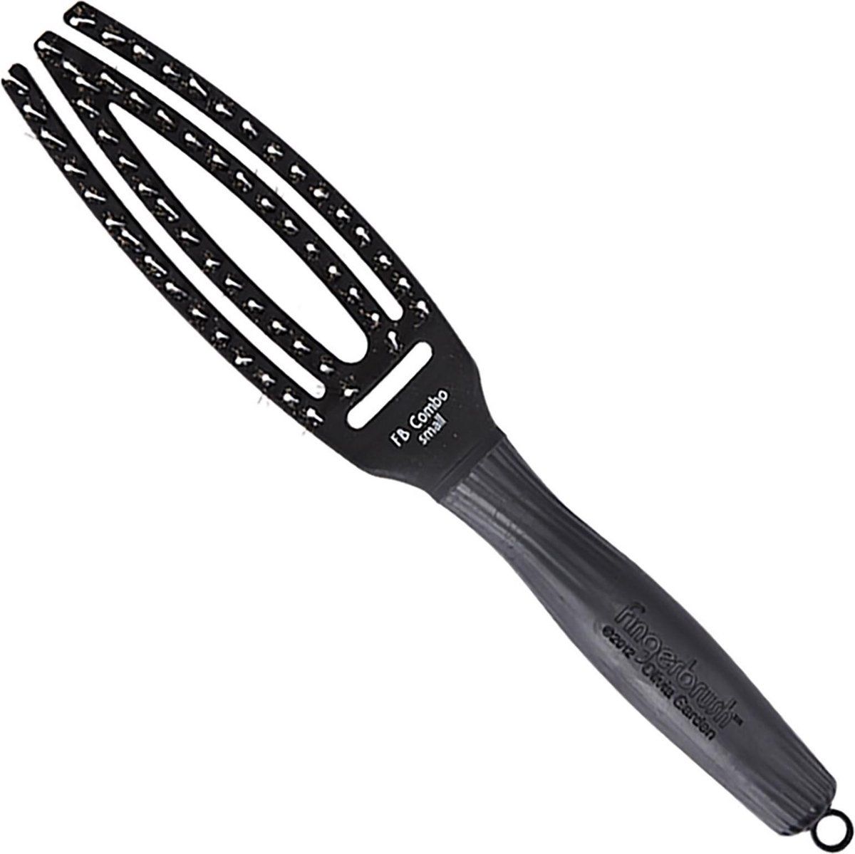 Olivia Garden Fingerbrush Small - Zwart - Haarborstel