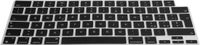 kwmobile Keyboard Cover Compatible with Apple Macbook Air 13 M4 2025 A3240 - QWERTY (Spain) Layout Keyboard Cover Silicone Skin - Black