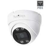 RobiCam Domecamera met PoE-voeding, 4MP, 2K resolutie, audio, metalen behuizing, kleuren nachtzicht, sirene