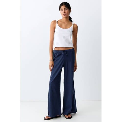 MANGO TEEN casual broek donkerblauw