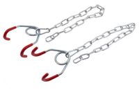 Mirage ophanghaken 80mm met ketting voor e-bikes - set van 2 stuks