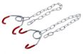 Mirage ophanghaken 80mm met ketting voor e-bikes - set van 2 stuks