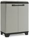 Keter Planet Recycling Armoire de rangement basse - 68x39x90cm - Gris/Noir