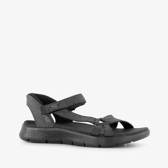 Skechers Go Walk Flex Zandal - Illumin - Dames Sandalen - Zwart - Maat 39