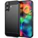 Apple iPhone 17 Coque Silicone Gel Carbone + Verre Trempé - Noir