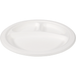 Depa Bord | rond | 3-vaks | bagasse (suikerrietpulp) | Ø26cm | wit | 500 stuks