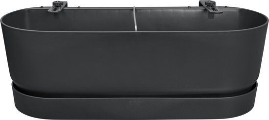 Elho Greenville Easy Balcony 52 - Balkonbak - Living Black