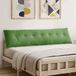vidaXL Coussin de dossier vert clair 200 x 50 cm velours côtelé