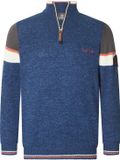 Jan Vanderstorm herren Trui - 60/62 - donkerblauw - Plus Size