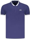 Cavalli Class Poloshirt mit Kontrastkragen - Blau
