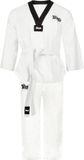 Gladts Taekwondo Pak Maat 190cm Wit Unisex Katoen Lange Mouw Klittenband