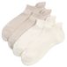 PUMA Chaussettes de sport rembourrées Femme 2-Pack Silver Fog / Warm White