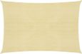 vidaXL Zonnezeil 4x7m HDPE Beige