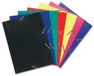 Exacompta 30x Elastomap 3 kleppen ondoorschijnende PP 4/10de - A4 - Blauw