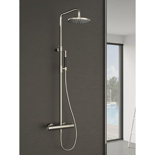 hotbath Cobber regendoucheset verouderd messing SDS9AB - 8720143163869