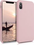 kwmobile telefoonhoesje geschikt voor Apple iPhone XS - Hoesje met siliconen coating - Smartphone case in vintage roze