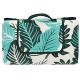 Amazon Basics Picknickkleed met waterdichte achterkant, meerdere kleuren, bladdesign, 200 x 200 cm