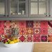 Tegelstickers, Muurstickers Cement Tegelstickers Zelfklevend Motief Tegels voor Badkamer en Keuken 15 x 15 cm 9 Stuks